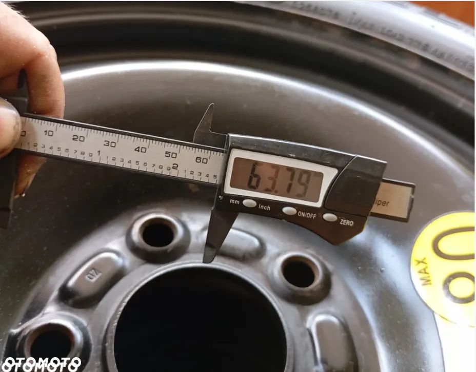 3886. Koło Zapasowe Dojazdowe 125/90 R16 5x108 63,4MM Ford Kuga C-Max Jaguar Volvo- Gwarancja Wysyłka - 3