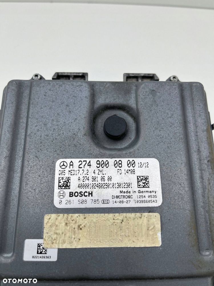 MERCEDES W205 MODUŁ KOMPUTER STEROWNIK SILNIKA ECU A2749000800 - 2