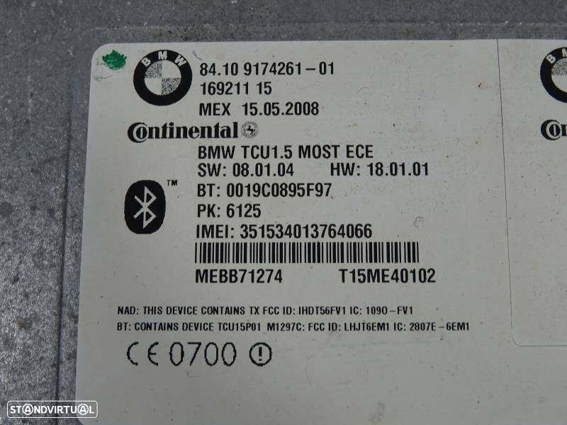 Módulo Do Bluetooth Bmw 5 Touring (E61)  169211 15 / 9174261 01 - 4