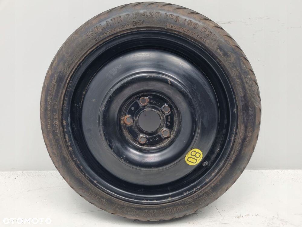 KOŁO DOJAZDOWE ZAPASOWE Toyota Auris dojazdówka 125/70 R17 5x114,3 2170602 - 2