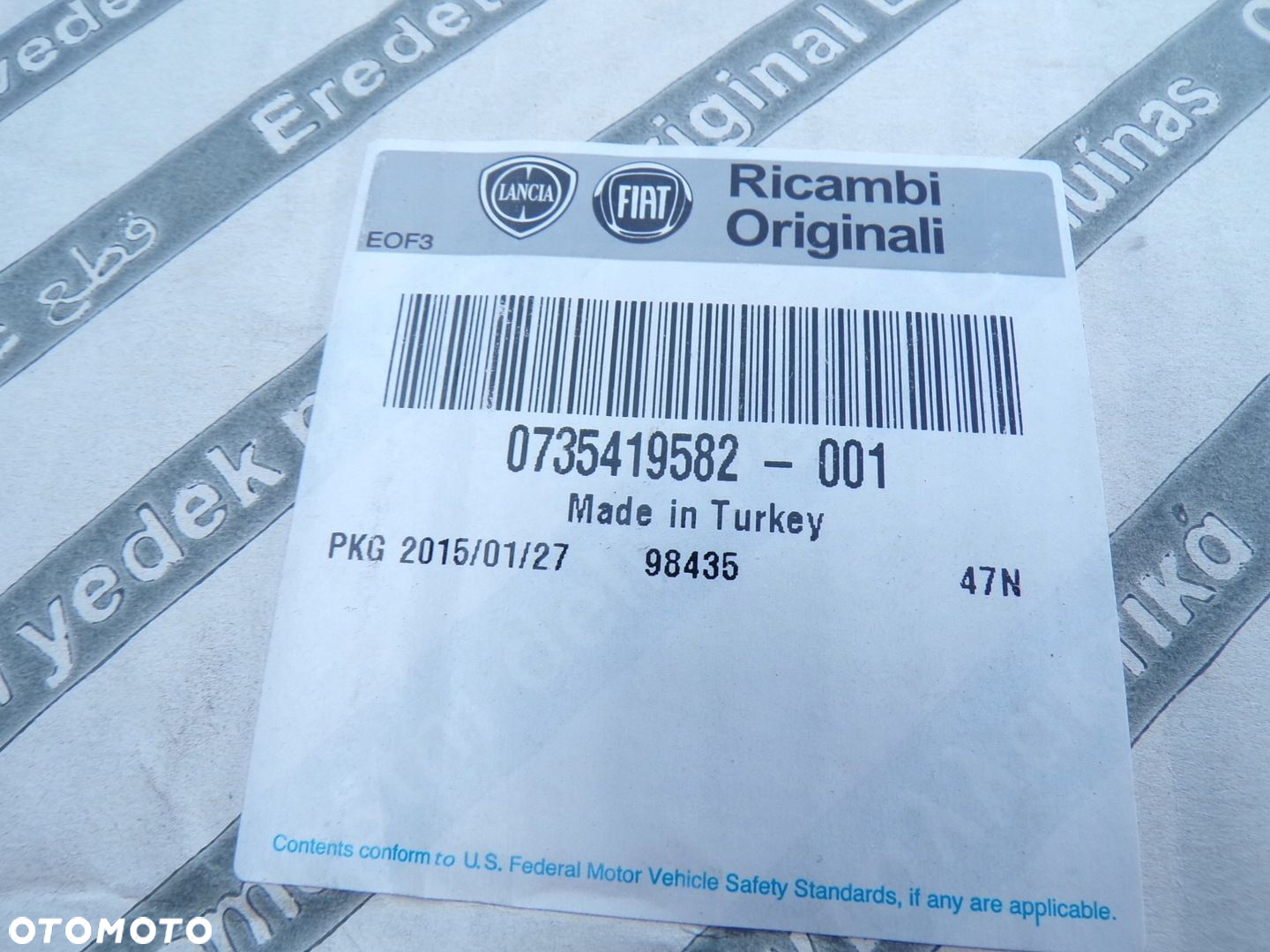 LUSTERKO LEWE MANUALNE FIAT DOBLO I 0735419582 NOWE ORYGINAŁ - 3