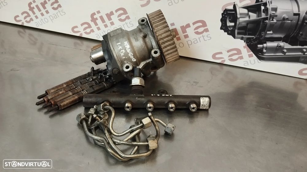 INJECÇÃO / INJEÇÃO COMPLETA (BOMBA + INJECTORES + REGUA) RENAULT KANGOO II 1.5DCI DELPHI 166000897R 167000741R - 1