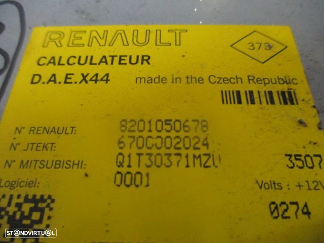 Modulo 8201050678 RENAULT TWINGO 2 2013 1.2I 75CV 3P VERMELHO Coluna De Direção - 2