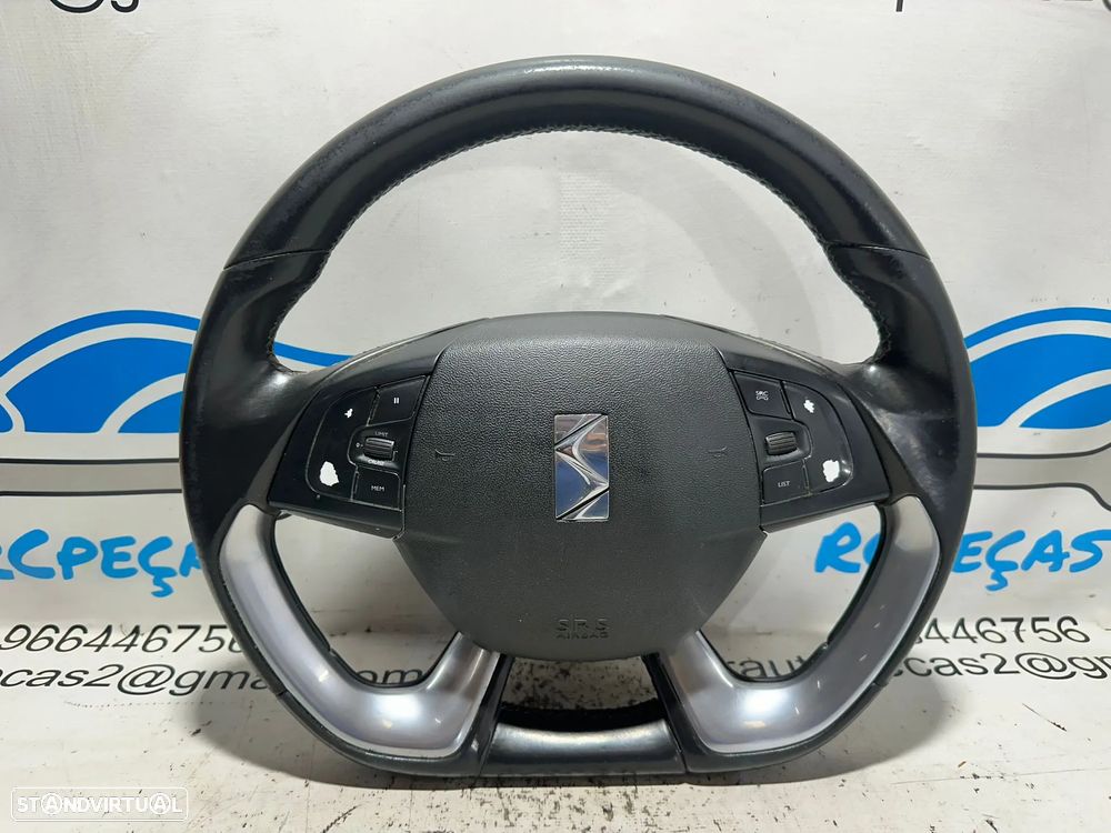 .Volante Guiador Pele Multifunções Original Citroen DS5 98002842ZQ - 2