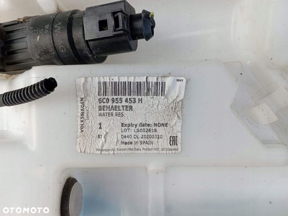 VW POLO 6C ZBIORNIK SPRYSKIWACZY POMPKA 6C0955453H - 3
