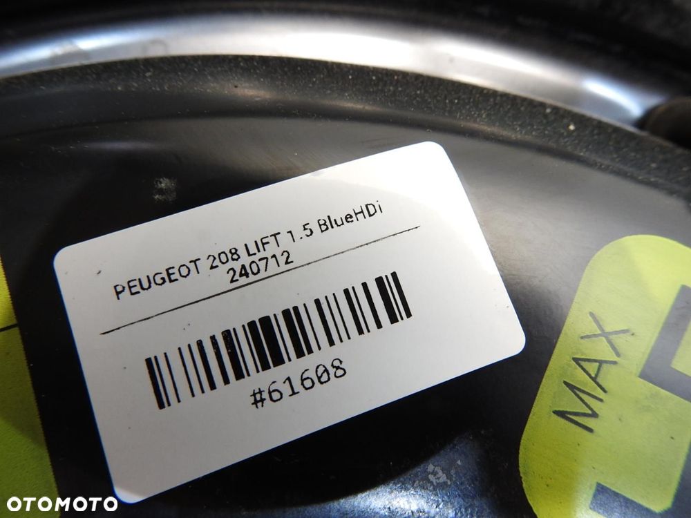 KOŁO ZAPASOWE 4X108 PEUGEOT 208 - 4