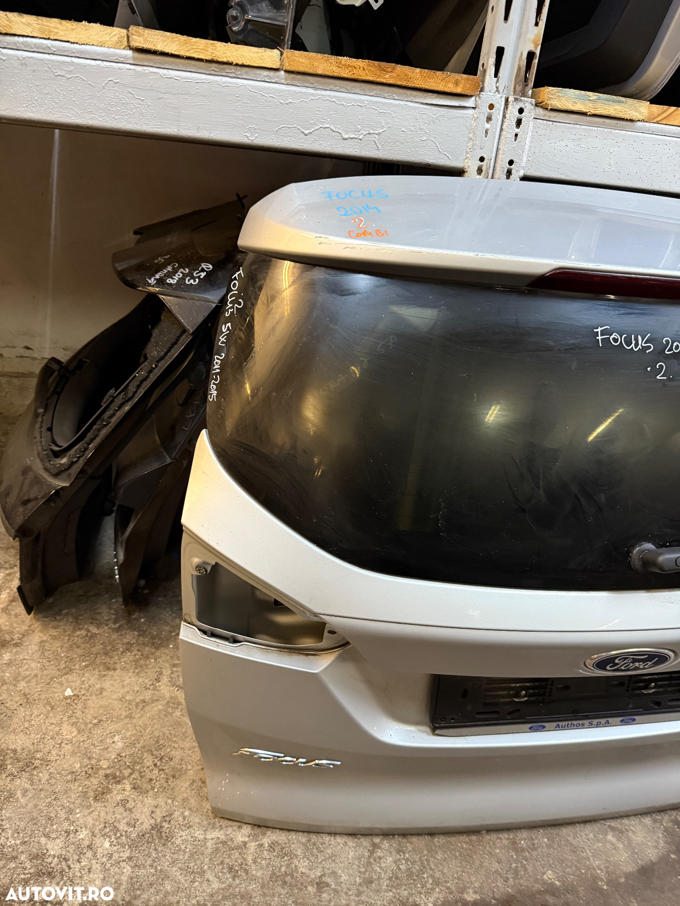 Haion complet  FORD FOCUS 3 combi an 2011-2015 cu luneta, stergator si ornamente - 2