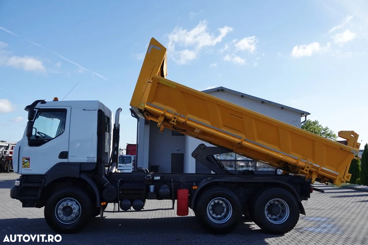Renault KERAX 450 / 6x4 / BASCULATOR / HYDROBORTA / BORDMATIC / MANUAL / IMPORTAT - 2