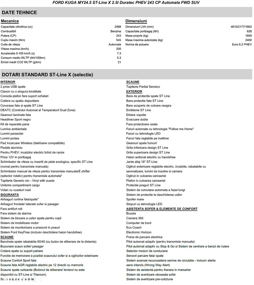 Ford Kuga 2.5 Duratec FWD PHEV ST-Line X - 28