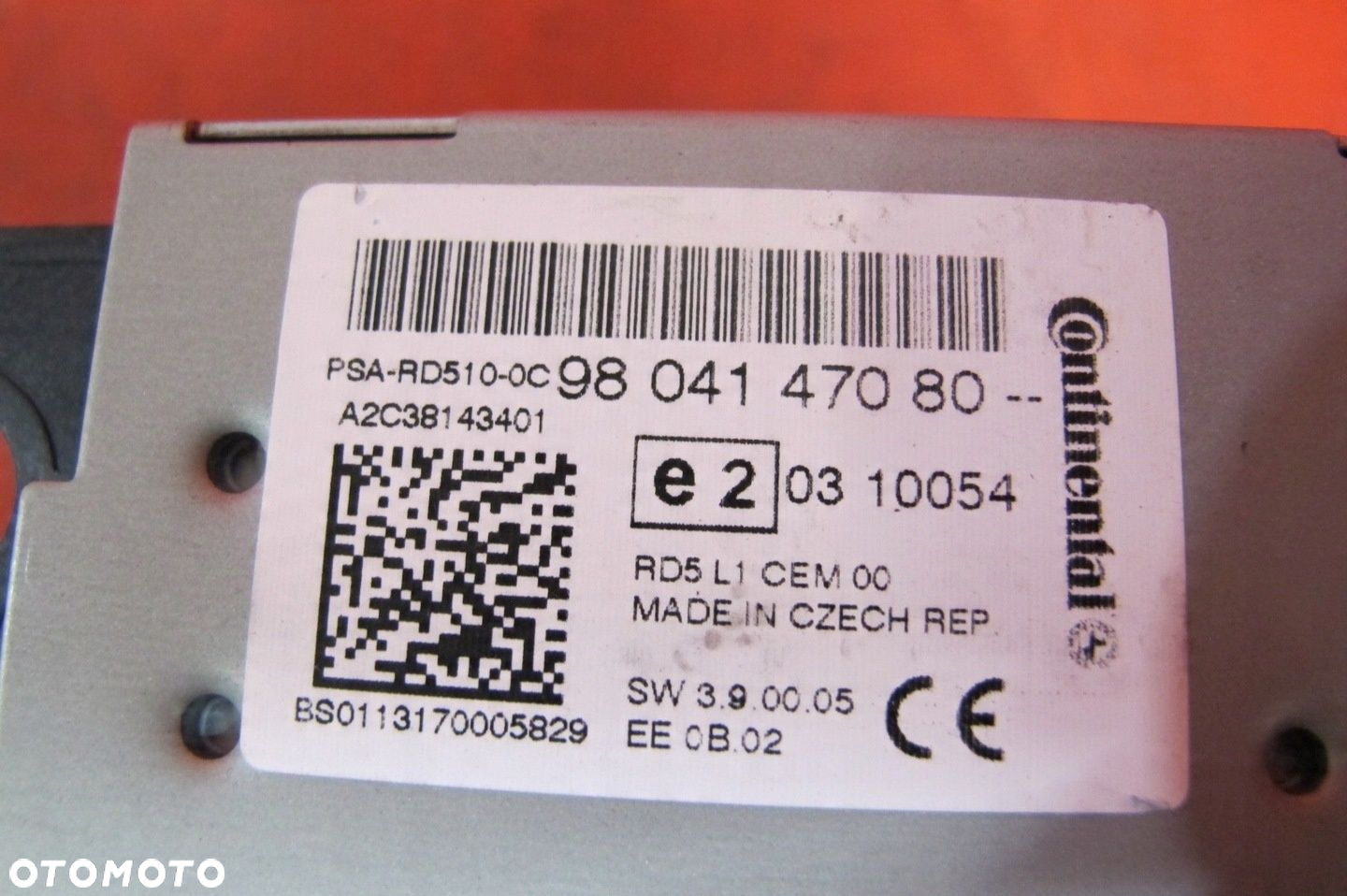CITROEN DS4 I NX RADIO CD CZYTNIK PŁYT RADIOODTWARZACZ 9804147080 - 3