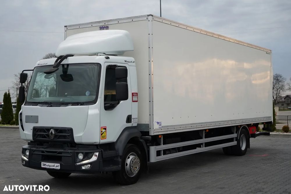 Renault D 210 / 4x2 / CONTAINER / 8,6 M / PODEA RESISTENTĂ / ELEVATOR DHOLLANDIA - 5