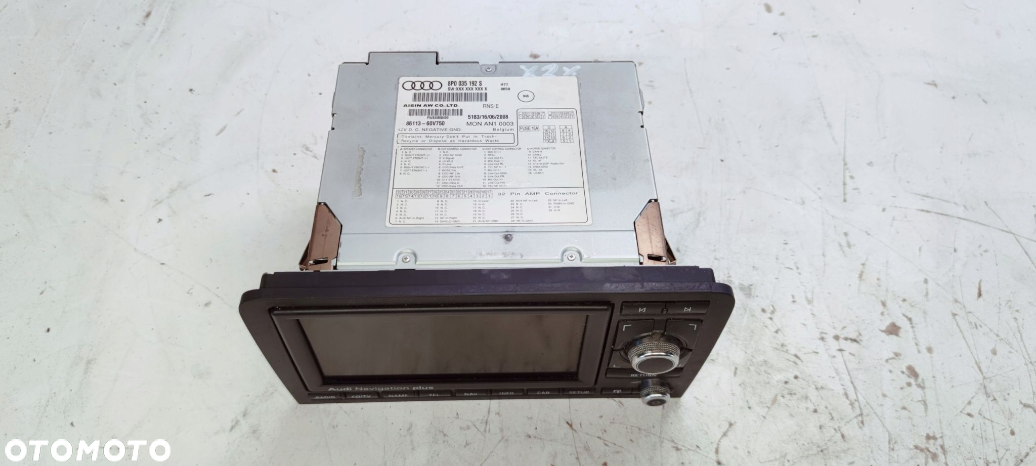 RADIO AUDI NAVIGATION PLUS AUDI A3 8P0035192S *2* - 2