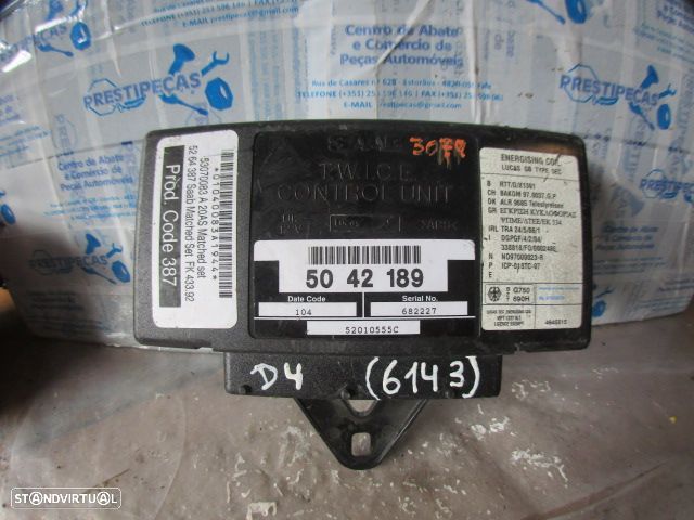 Modulo 5042189 53070083A20AS SAAB 93  YS3D 2001 2.0 Turbo 150CV 5P CINZA Módulo Controlo De Bloqueio Da Chave De Ignição - 1
