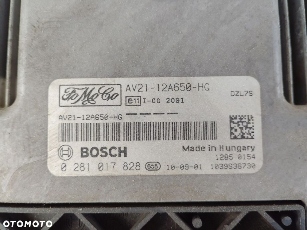 KOMPUTER STEROWNIK SILNIKA FORD FIESTA MK7 VII AV2112A650HG - 4