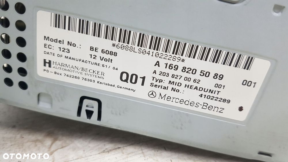 mercedes a klasa w169 radio nawigacja - 5
