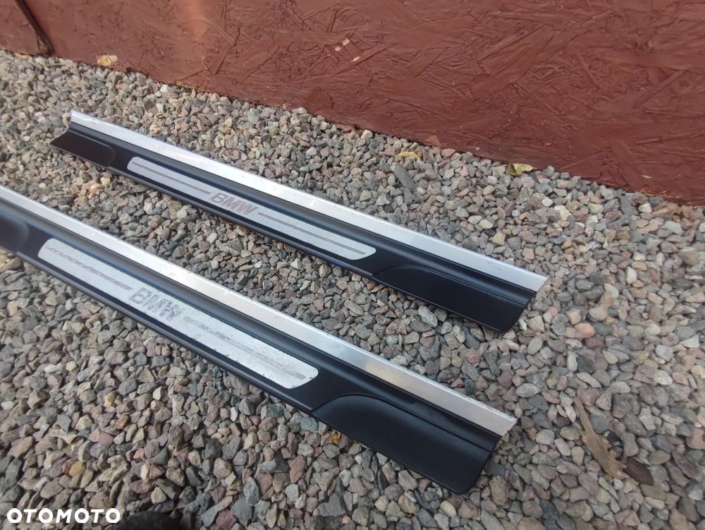 BMW E46 COUPE / CABRIO ORYGINALNE LISTWY OZDOBNE PROGOWE LEWA / PRAWA O NR. 51 47 8 219 213 / 51 47 8 219 214 OEM W WERSJI CHROM - 2