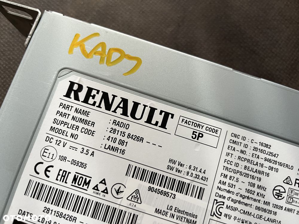 Radio (5) Renault Kadjar - 3