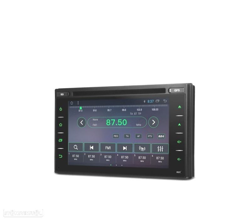 AUTO RADIO UNIVERSAL GPS ANDROID 10.0 DVD SD USB ECRA TACTIL HD - 1