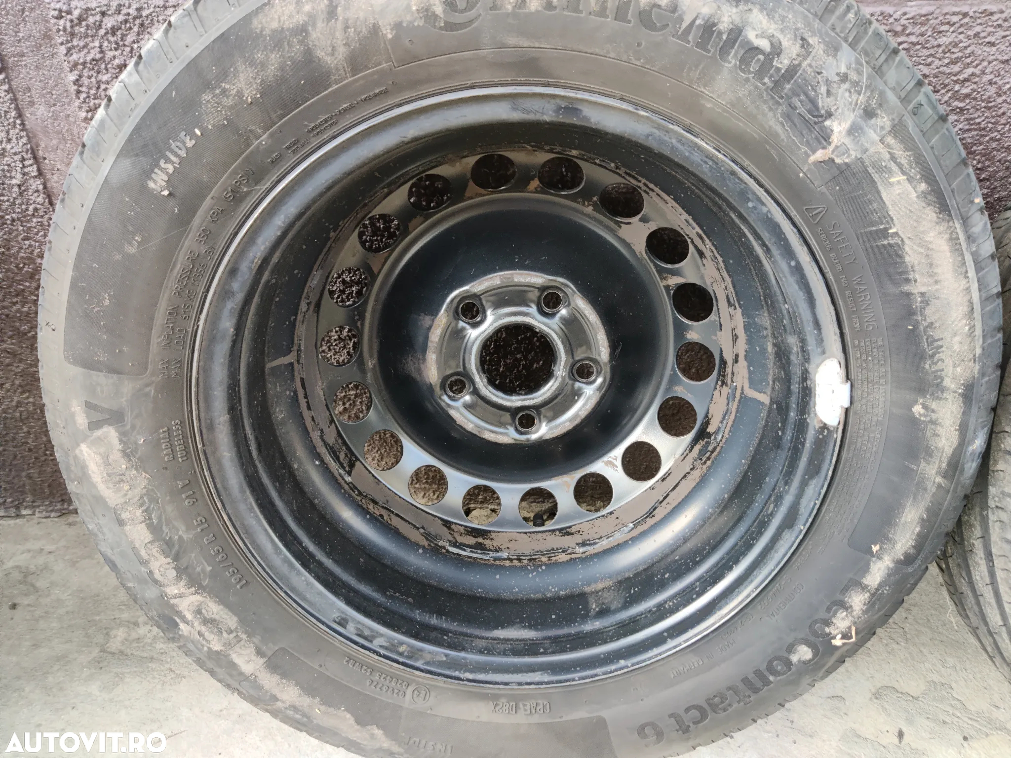 Jante tabla R15" 5X112 VW Golf Passat Seat Exeo Audi A3 A4 anvelope 195/65 R15 Continental 1K0601027C - 7