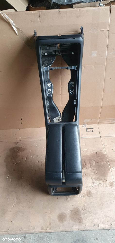 Tunel środkowy podłokietnik skóra skórzany telefon Audi A8 D3 4E0863241D 4E1035747 - 1