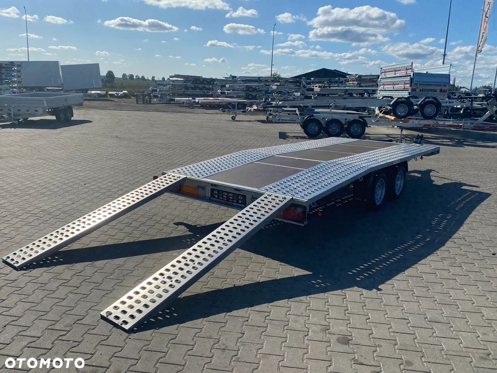 Niewiadów DOSTAWA! Laweta JUPITER wym. 450x210 Podłoga ze sklejki, najazdy, wciągarka, koło zapasowe! DMC 2700 kg Idealna do przewozu samochodów! - 18