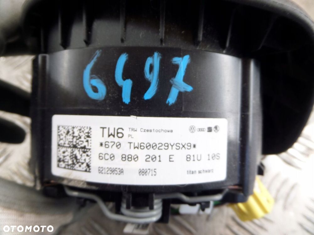 PODUSZKA POWIETRZNA AIRBAG KIEROWCY VW POLO V 6C 6C0880201E - 5