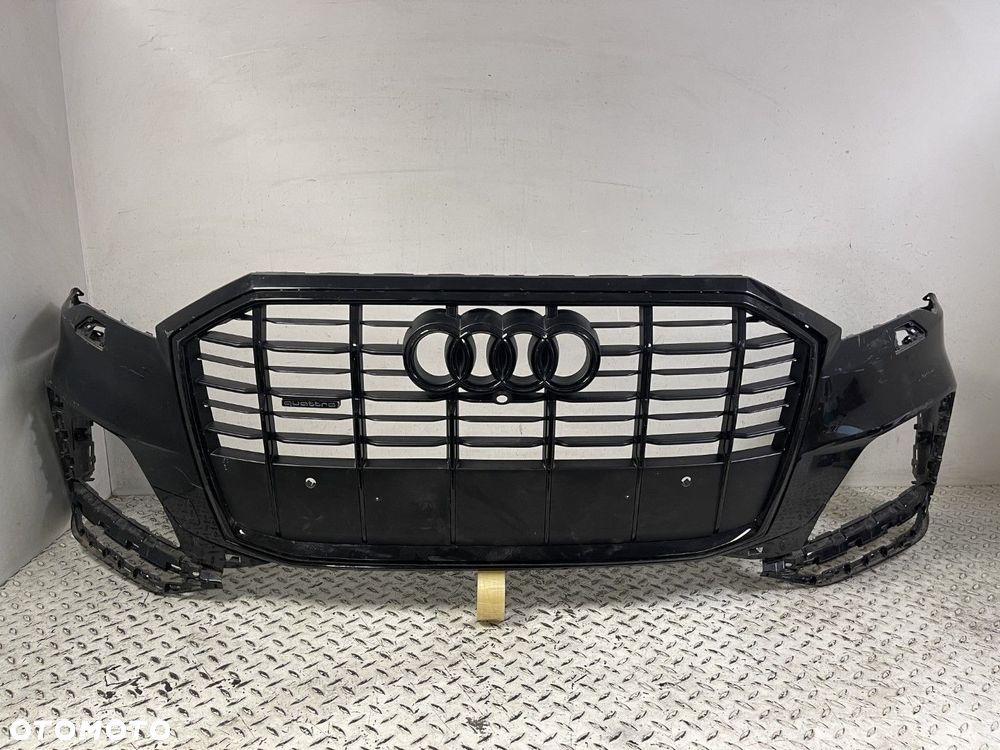 AUDI Q7 II 4M 4M0 LIFT 19-25 S-LINE ZDERZAK PRZEDNI PRZÓD GRILL CZARNY  4M0807437R - 2