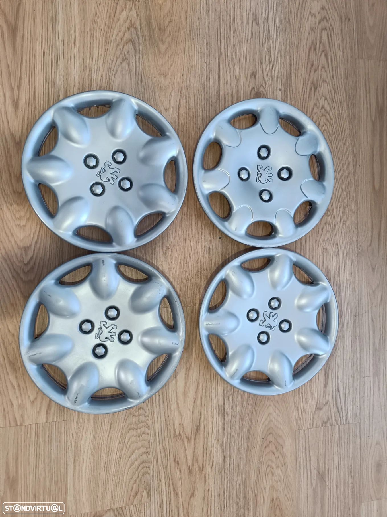 4 tampões roda jante 13 Peugeot - 1