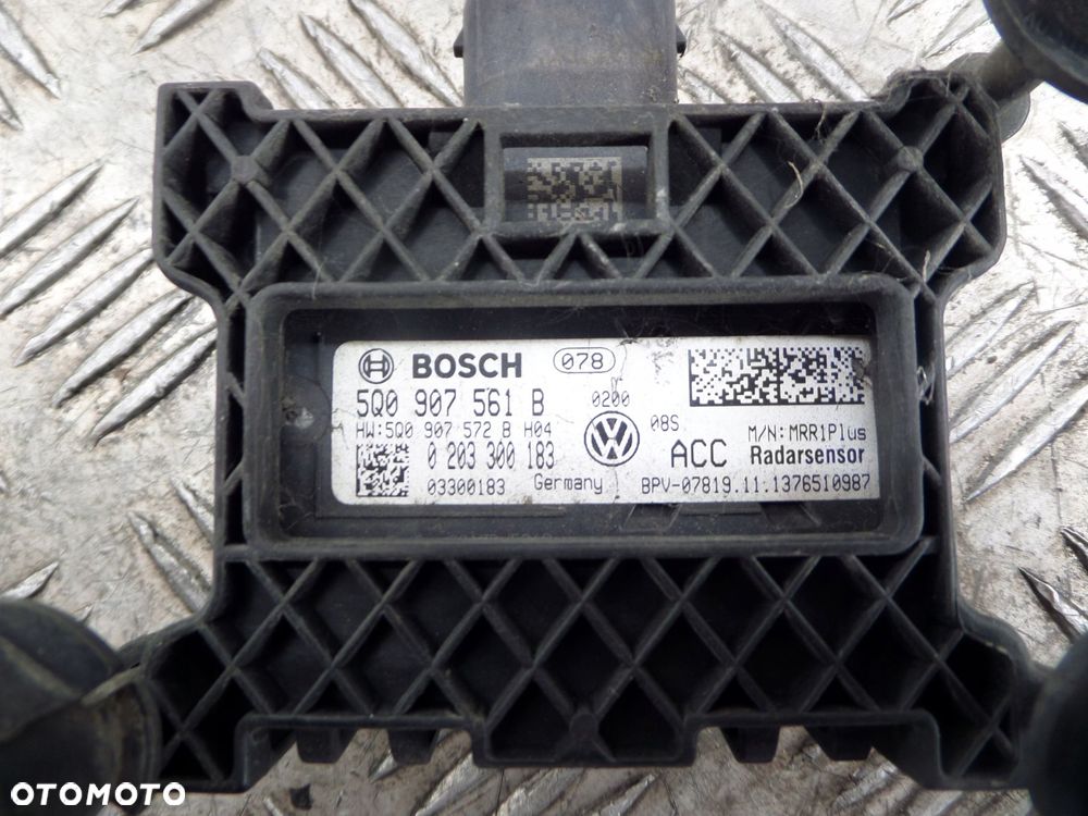 vw audi seat skoda 5q0907561f golf vii a3 loen iii radar sensor distronic - 5