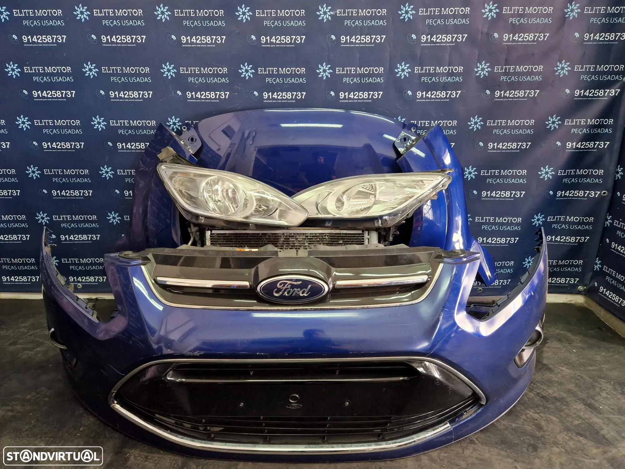 Frente completa usada FORD C-MAX II 2 capot parachoques guardalamas oticas radiador CMAX - 3