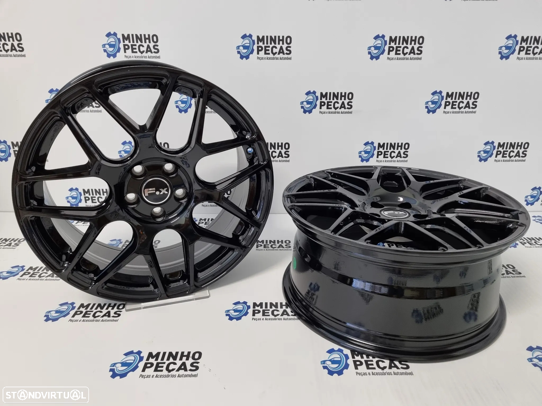 Jantes FOX PF3 em 17 Preto Brilho (5x100) - 4