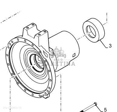 New Holland T8.330 T8.360 T8.390 T8.420 Koszyk Obudowa Łożyska 84176682
