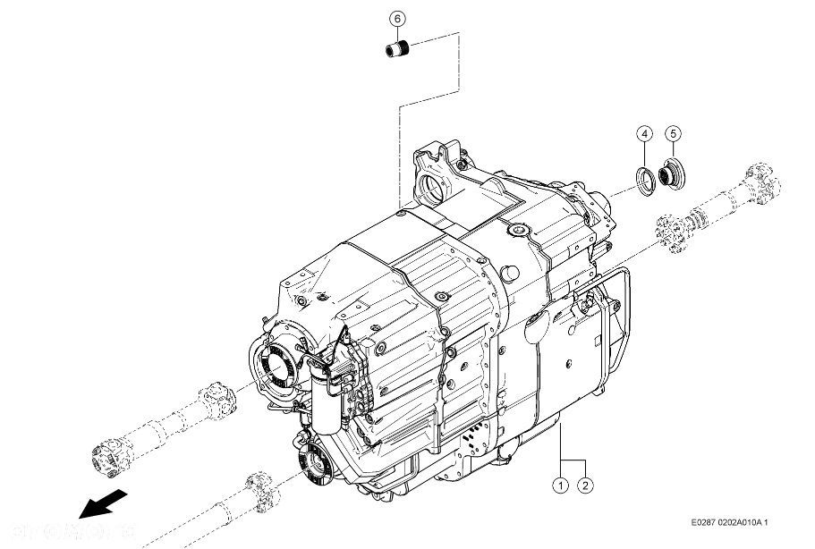 Claas Xerion 4000 - skrzynia biegów przekładnia 0025008450 - 1