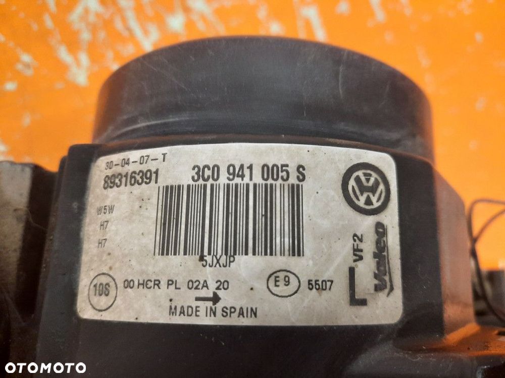 VOLKSWAGEN PASSAT B6 05-10 2,0FSI MT REFLEKTOR LEWY LAMPA 3C0941005S - 9