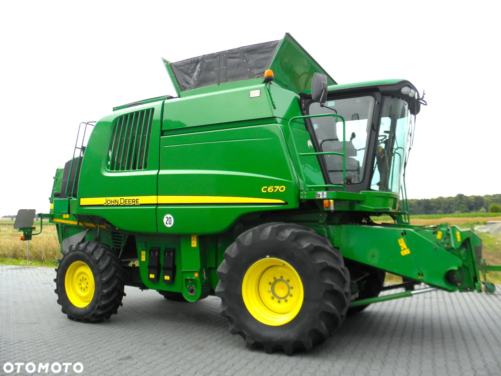 John Deere C 670 2008 Rok, heder 7,6m, 1900 mtg, Nie Malowany, Stan Idealny - 4