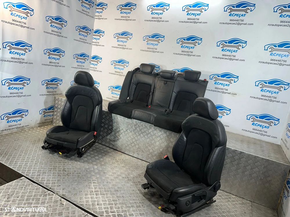 .Conjunto Bancos Pele Tecido S-Line Audi A4 B8 Avant 2007 - 2017 - 4