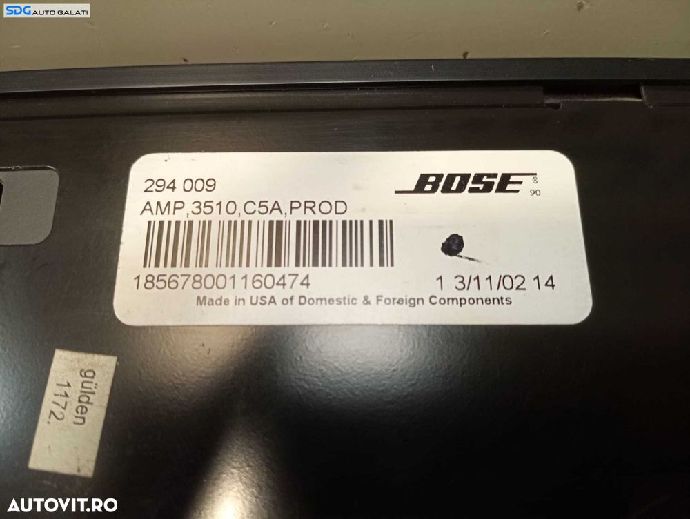 Amplificator Audio Statie Bose Audi A6 C6 2000 - 2005 Cod 294009 [M4509] - 5