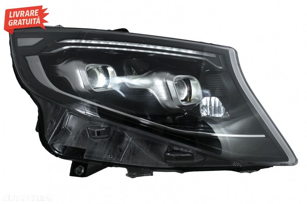 Faruri Full LED Mercedes V-Class W447 (2014-2023) Negru - 8