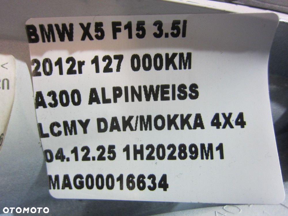 BMW X5 F15 F16 F26 F31 F34 OBUDOWA REKIN LOTKA NA DACH ALPINWEISS 3 9257007 - 7