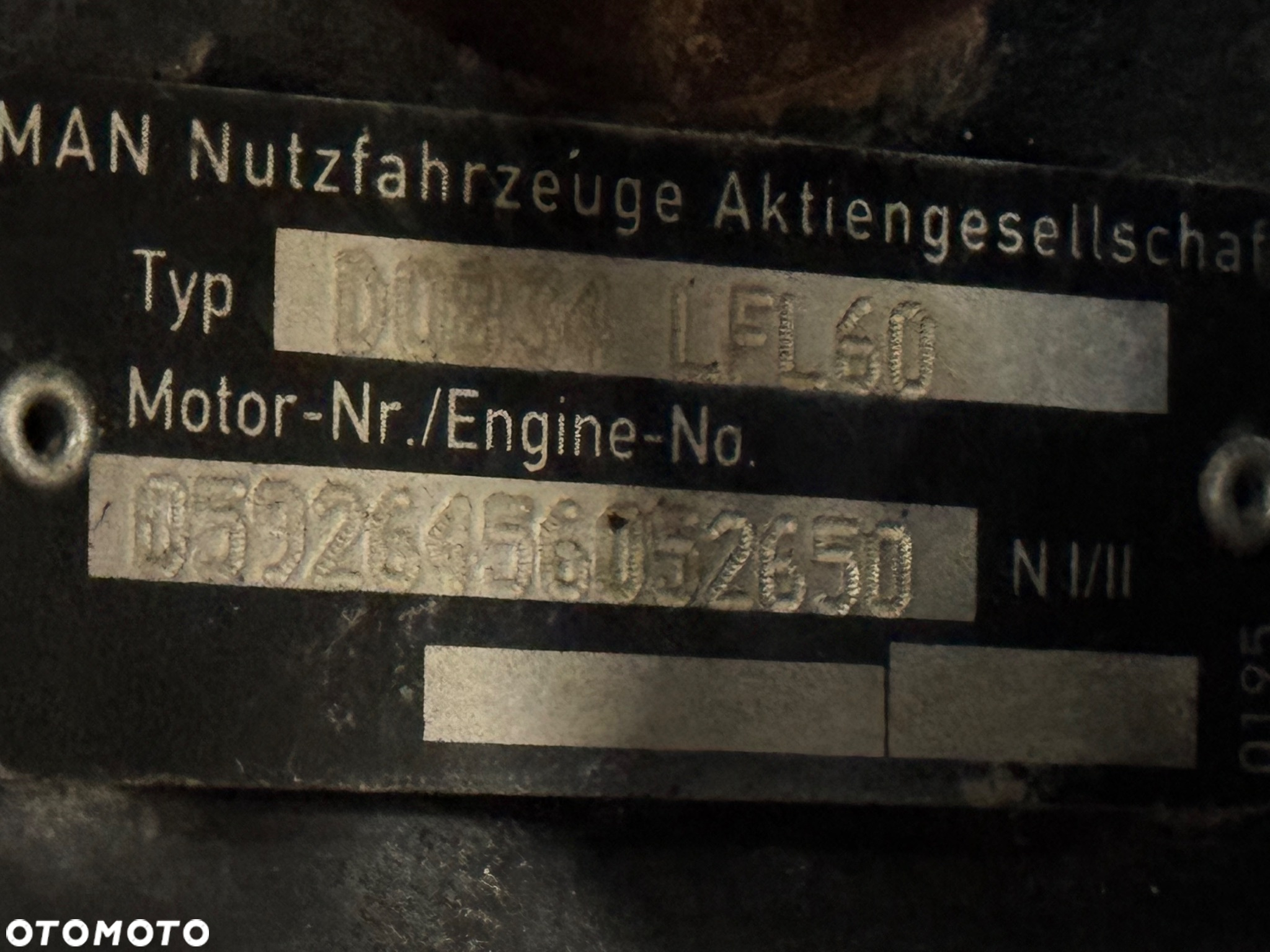 Kompletny silnik Man D0834 LFL 60 ze skrzynią biegów S5-42 - 4