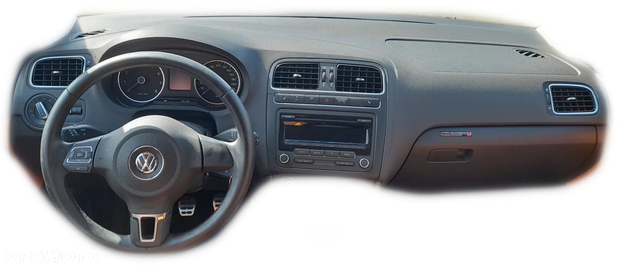 VW POLO V 6R PULPIT DESKA ROZDZIELCZA KONSOLA AIRBAG PASAŻERA - 1