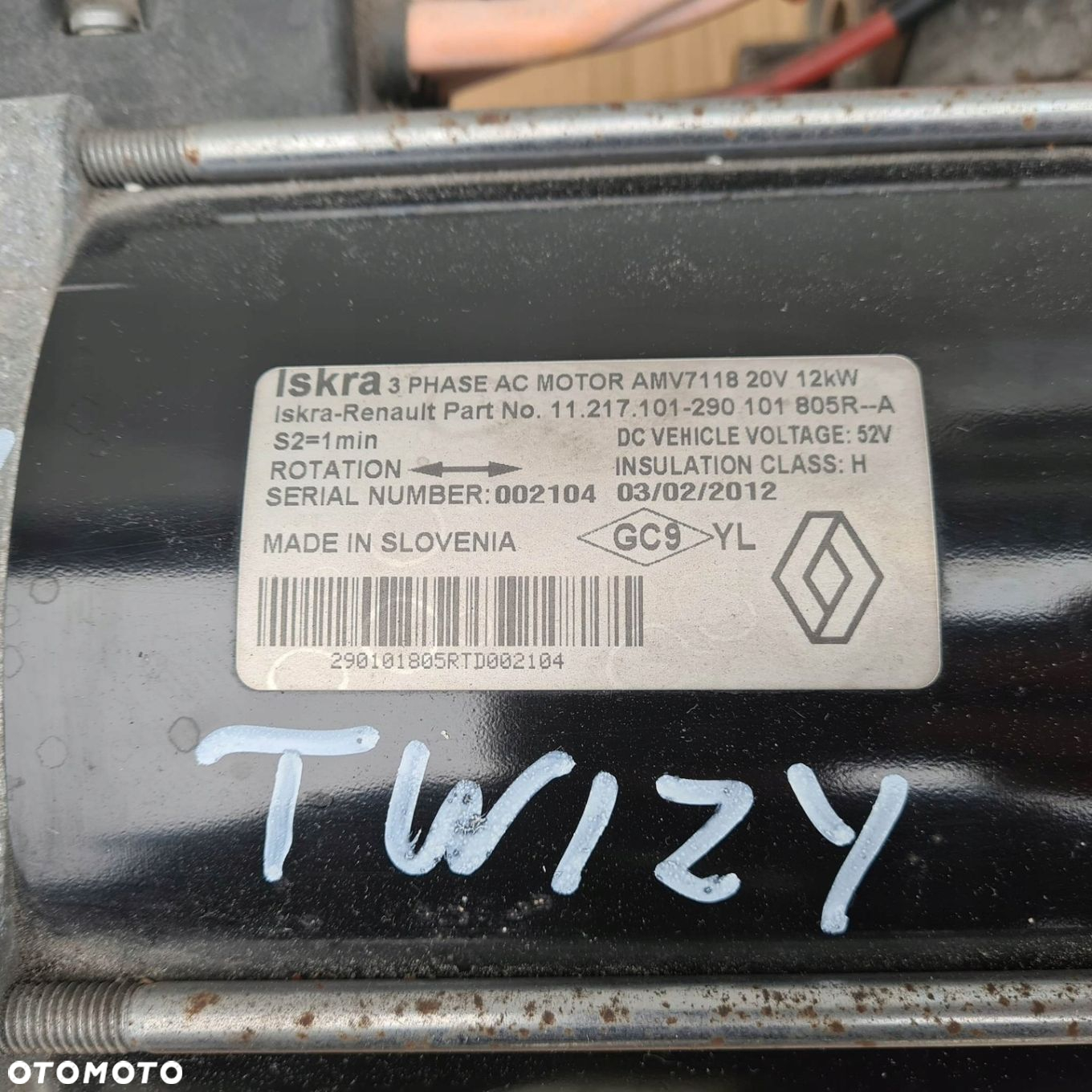 RENAULT TWIZY SILNIK ELEKTRYCZNY NAPĘD - 3
