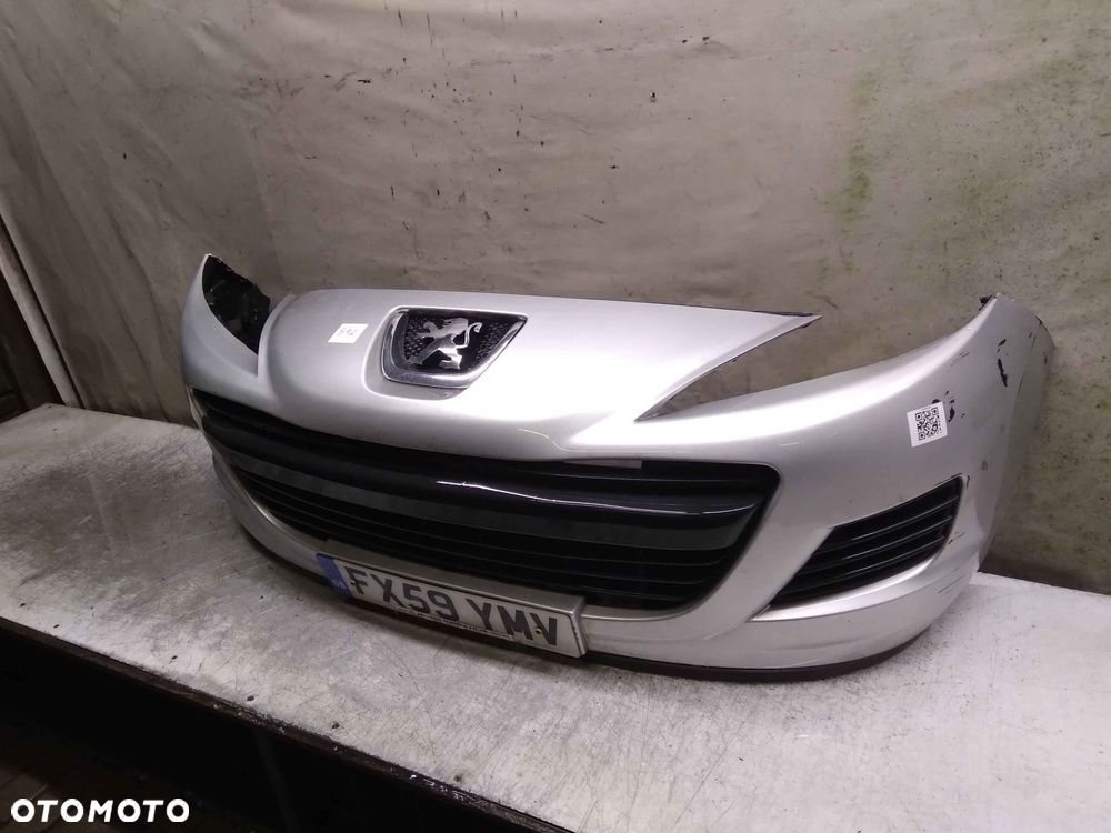 @ ZDERZAK PRZÓD PRZEDNI PEUGEOT 207 LIFT FL EZRC SREBRNY - 3