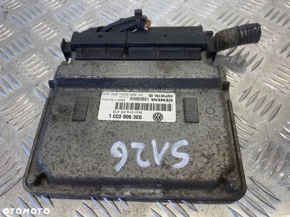STEROWNIK MODUŁ KOMPUTER SILNIKA VW POLO V 6R 03E906033L 5WP4019405 - 4
