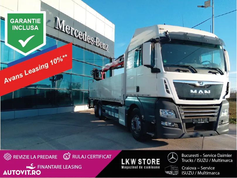 MAN TGX 26.460 6x2, macara Palfinger PK 18001L, 2 BUC , TOP !!! - 2