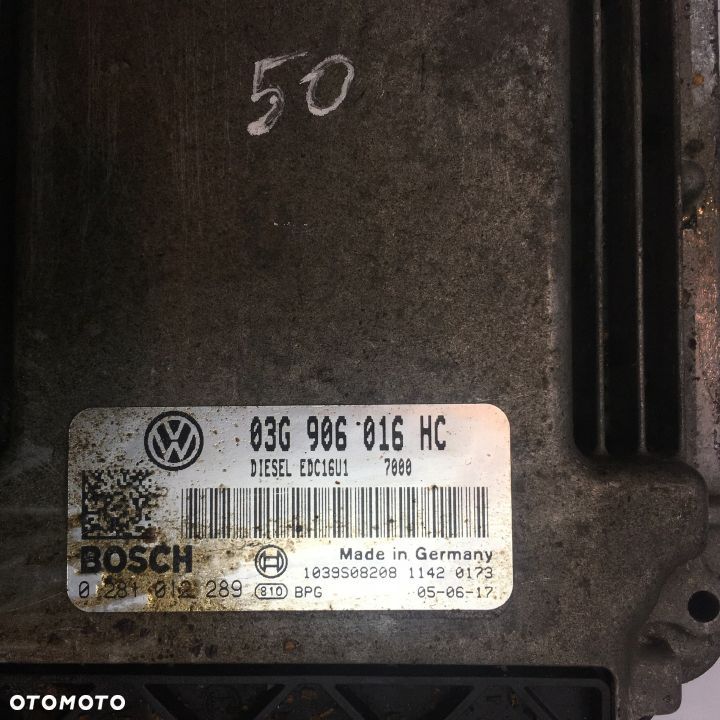 STEROWNIK SILNIKA SEAT ALTEA 1.9 TDI 03G906016HC - 3