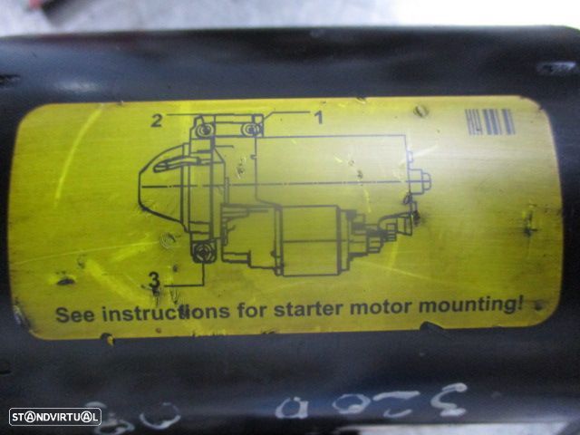 Motor De Arranque 0001109070  1005831596 BMW E90 2008 320D 0P BMW E87 2007 120D 0P BMW X3 E83 FASE 2 2008 2.0D 4X4 177CV 5P BEGE - 4