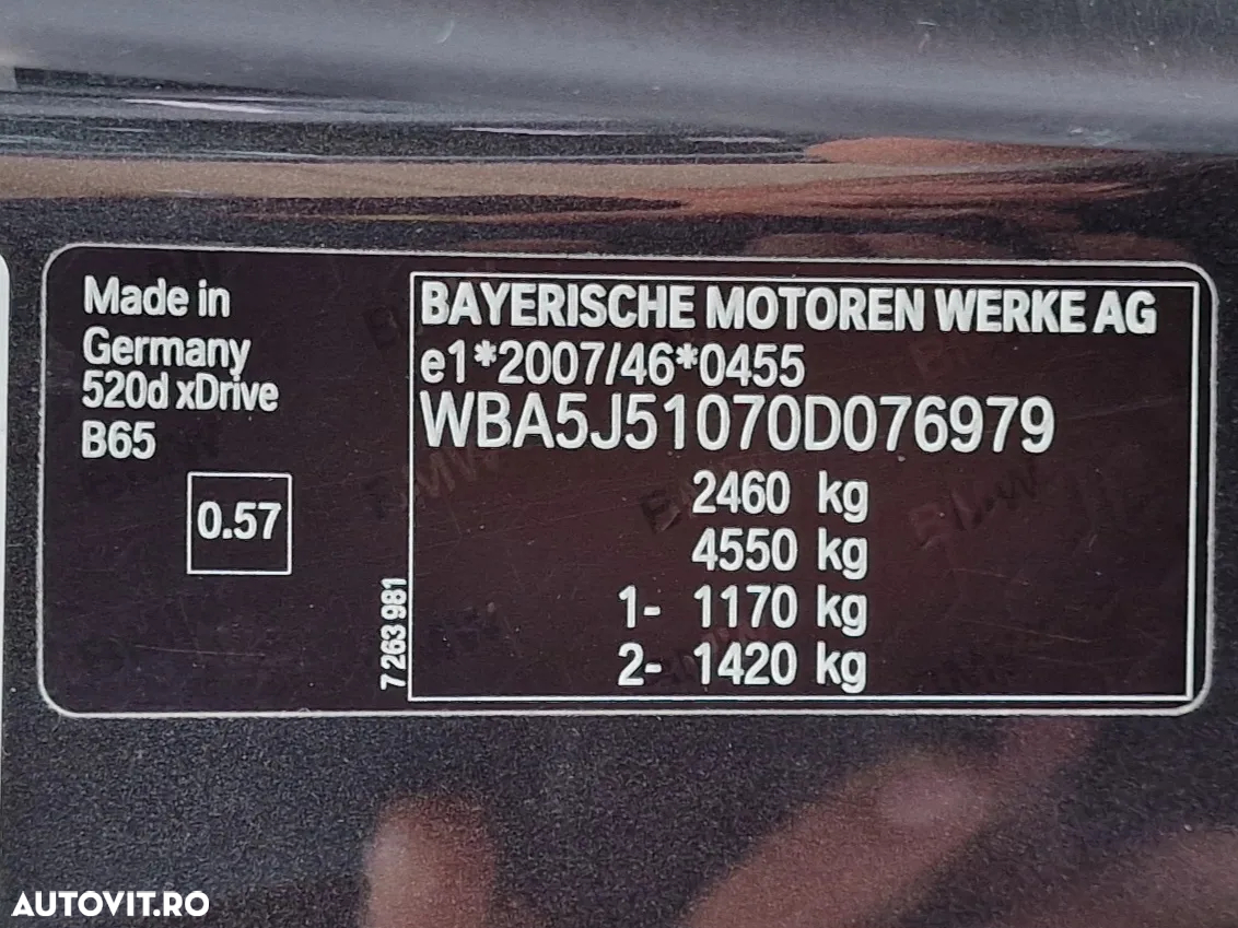 BMW Seria 5 520d Touring Aut. Luxury Line - 30