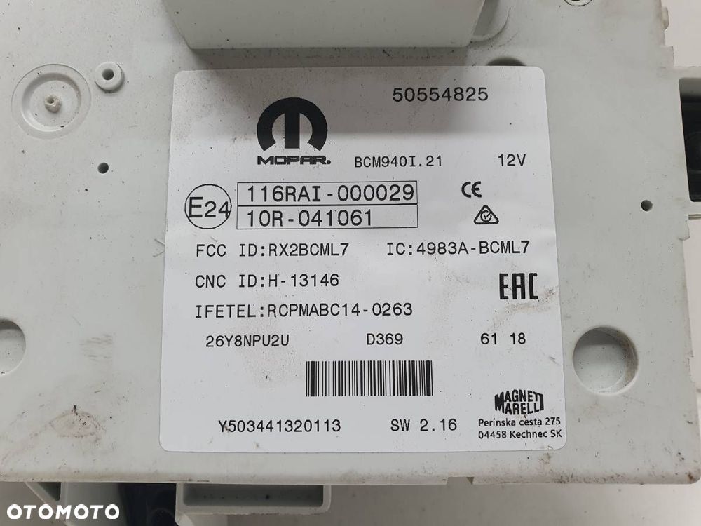 MODUŁ BCM BSI 50554825 ALFA ROMEO GIULIETTA 1.6 JTDM EUROPA - 2