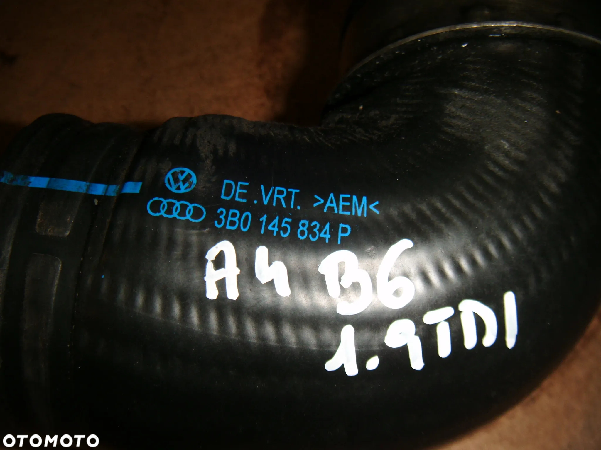 audi a4 b6 1.9 tdi wąż przewód intercooler  3b0145834p - 2